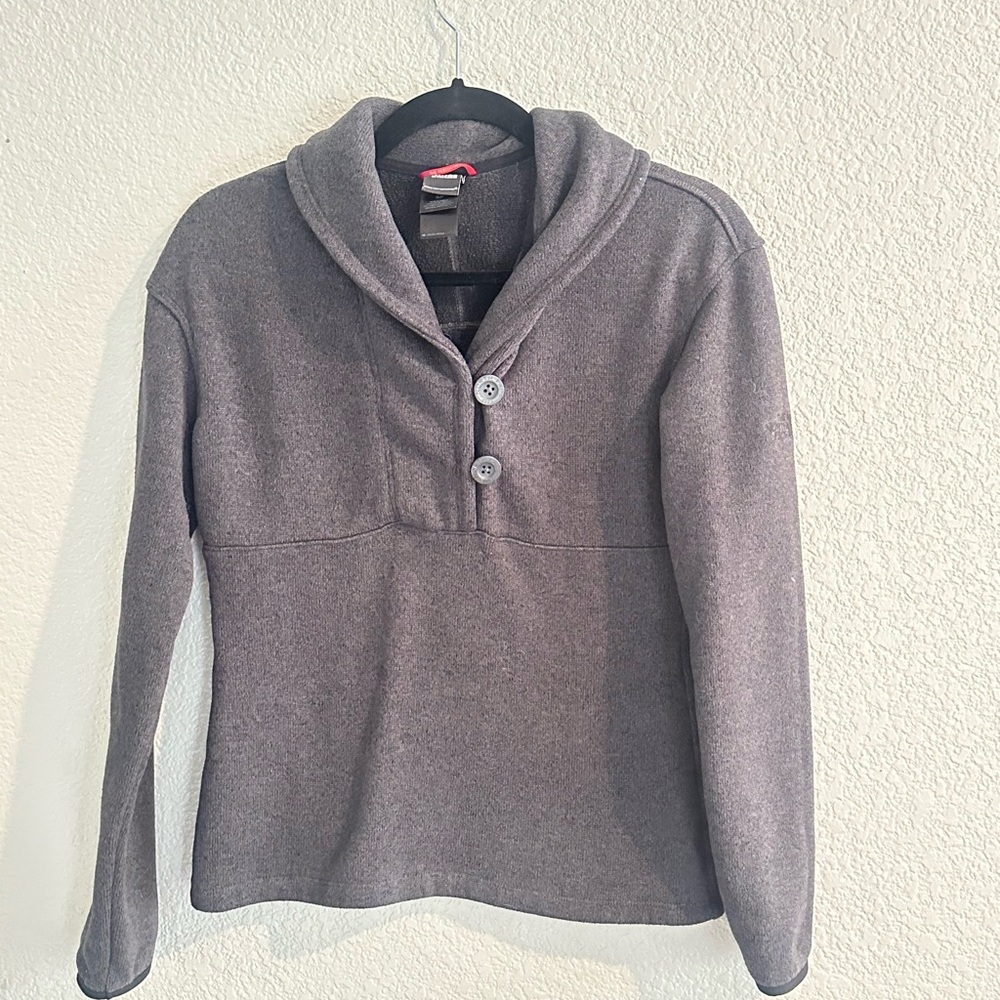 The North Face Grey- Blue Jacket Small Women's Cozy